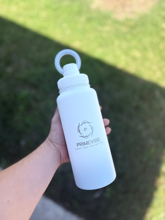 PrimeVibe 32 oz (1 Liter) Magnetic Water Bottle